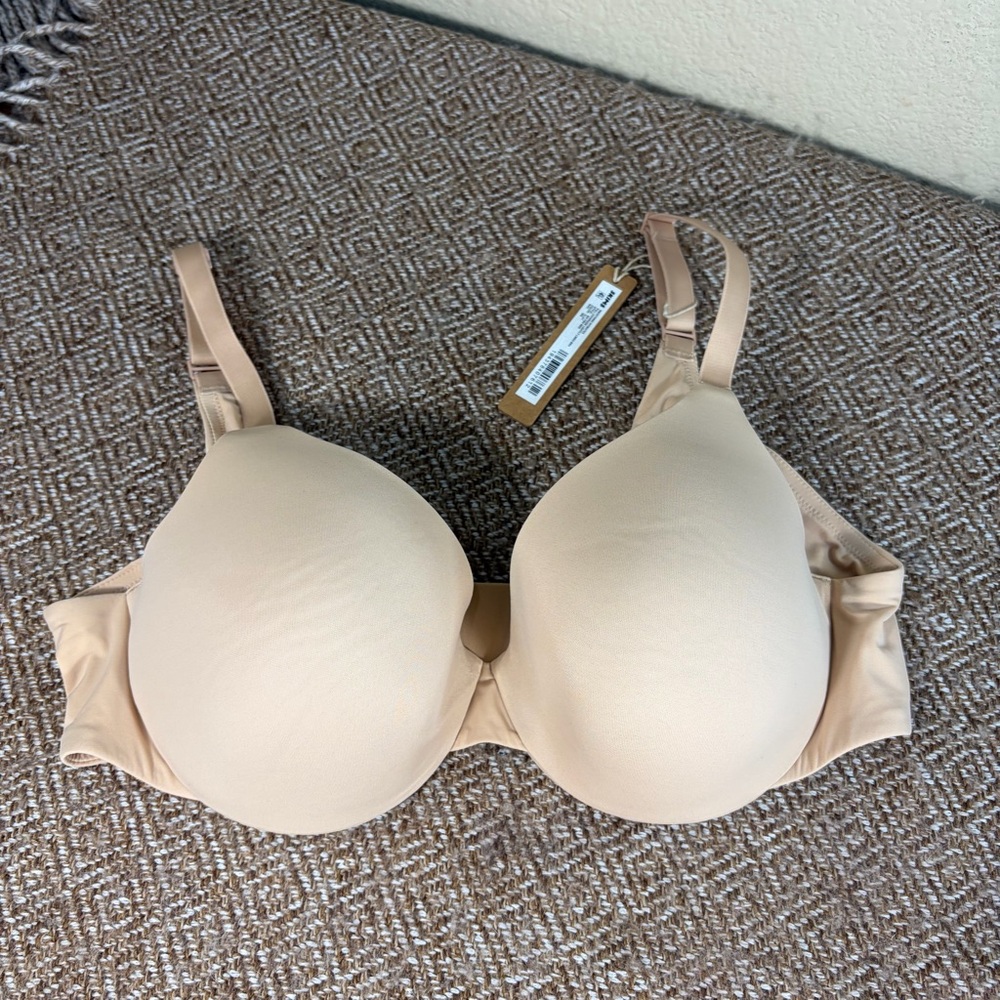 SKIMS Full Coverage Lightly Lined Bra 36B In Clay Casual Comfy Minimal NWT